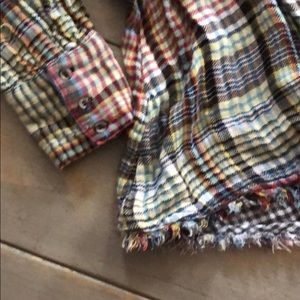 Free People Tops - Free People Plaid Flannel Button Down SZ M Free People Tops - Free People Plaid Flannel Button Down SZ M